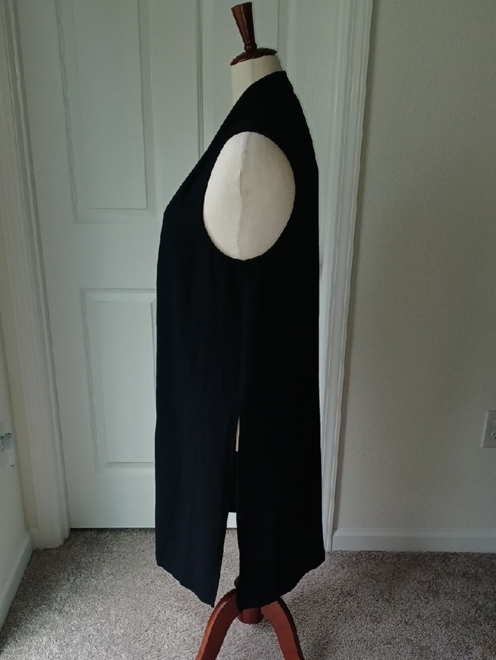 Mossimo Supply Co. Sleeveless Long Open Front Vest Large - Picture 2 of 7